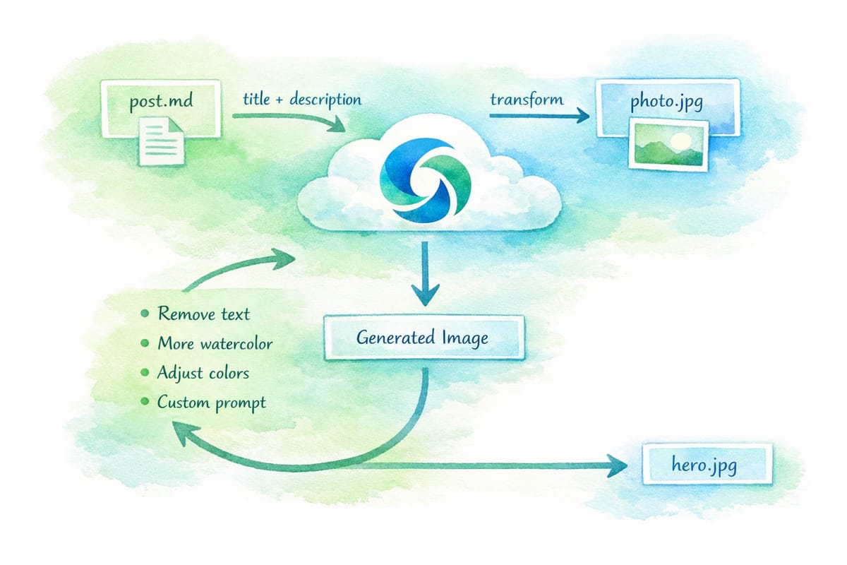 AI image generation workflow with iteration loop
